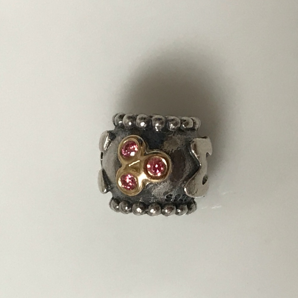 Pandora 2 tone mom charm